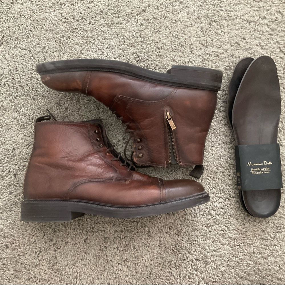 Massimo Dutti boots leather